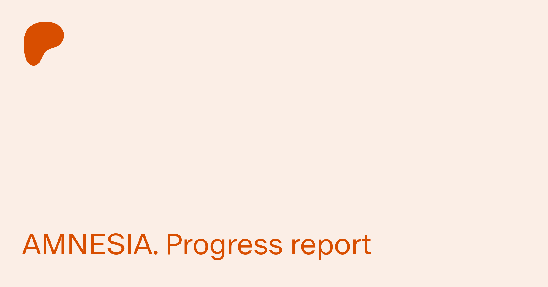 AMNESIA. Progress report | Patreon