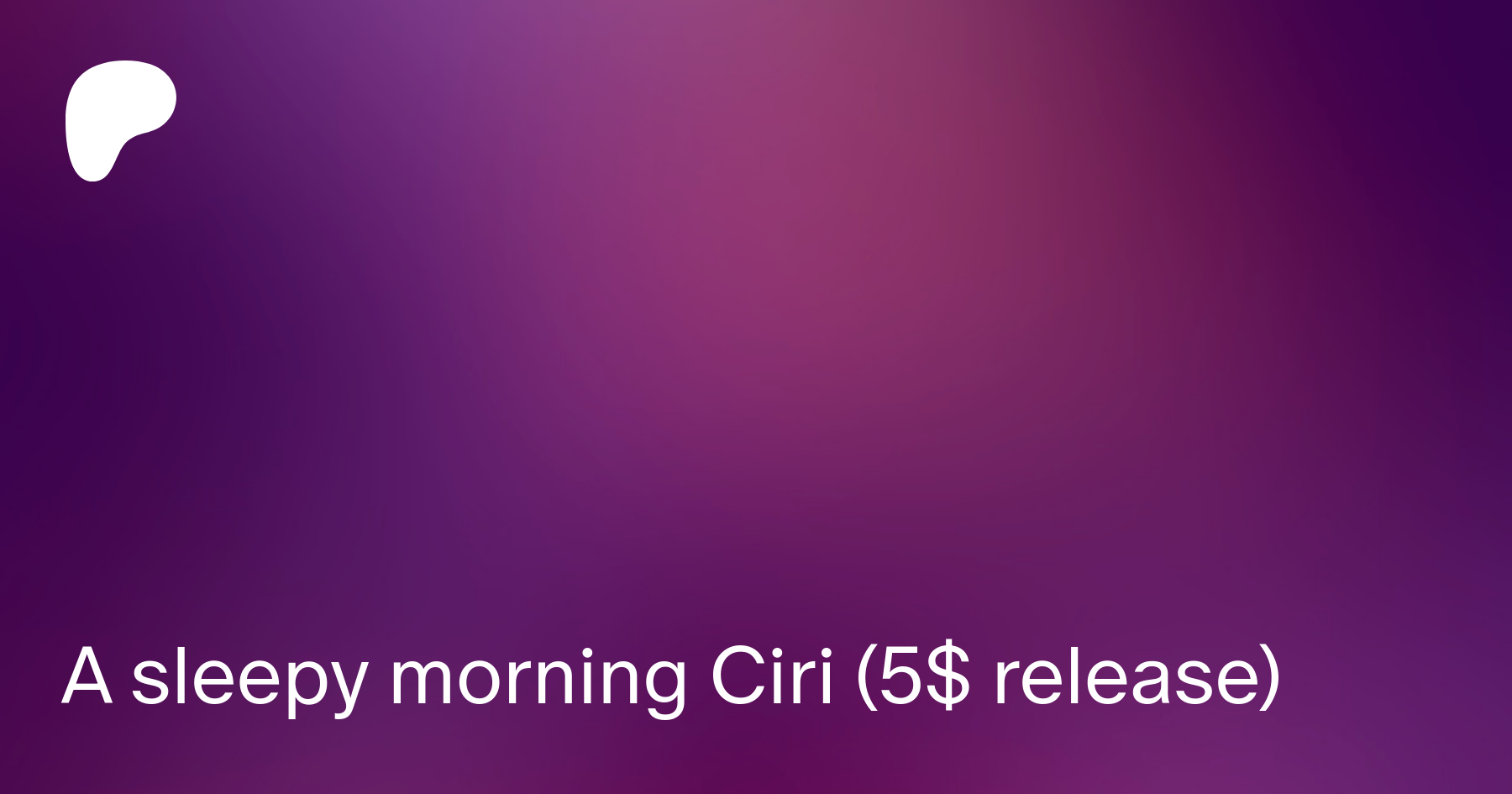 A sleepy morning Ciri (5$ release) | Patreon