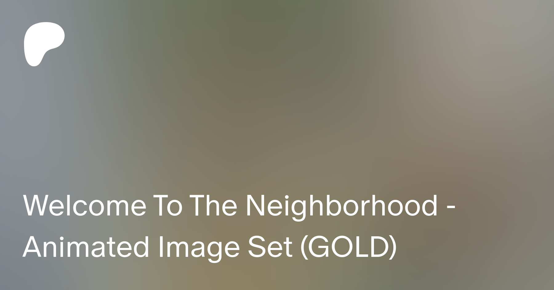 Welcome To The Neighborhood - Animated Image Set (GOLD) | Buttercoat en  Patreon