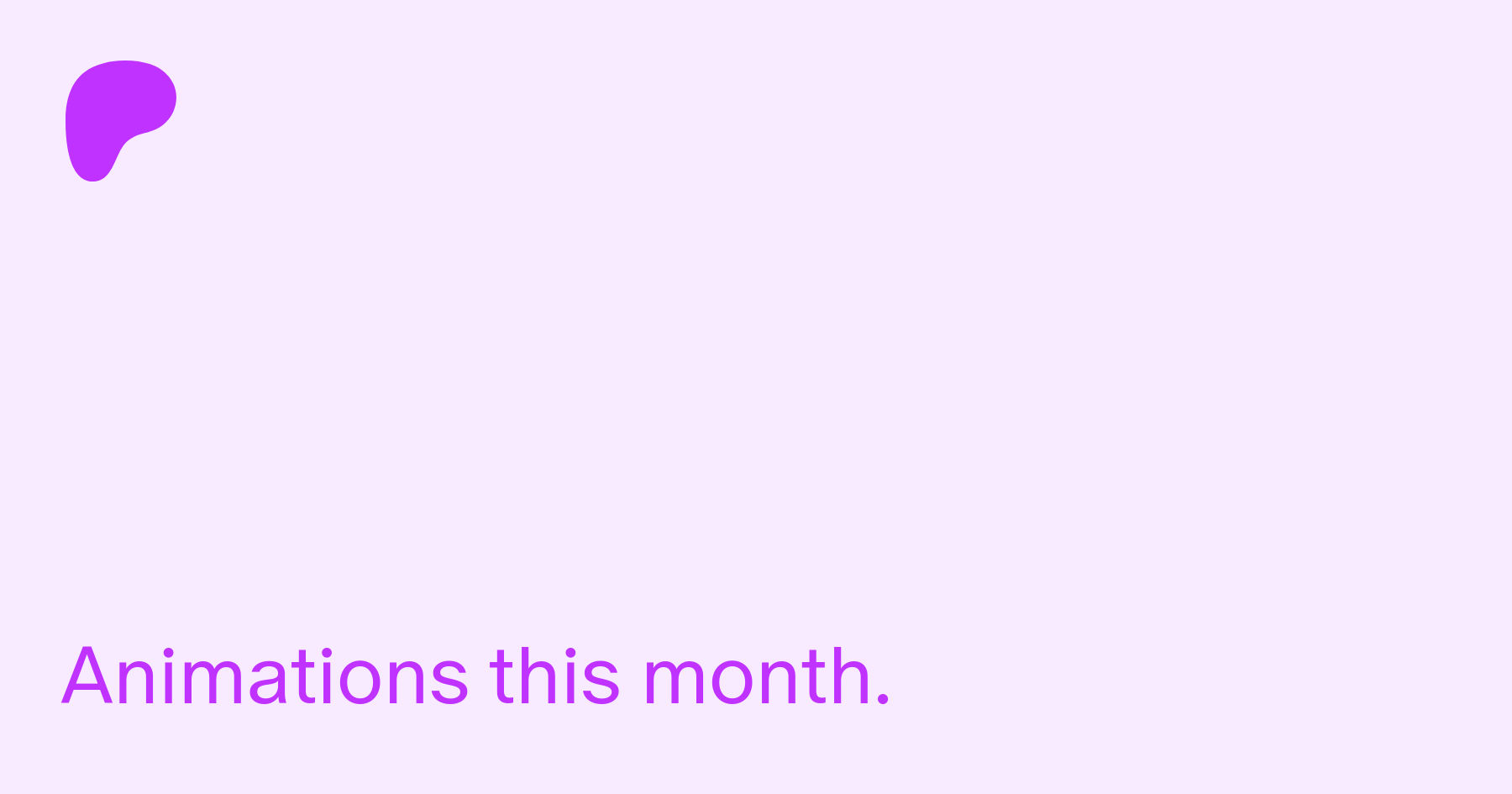 Animations this month. | Patreon