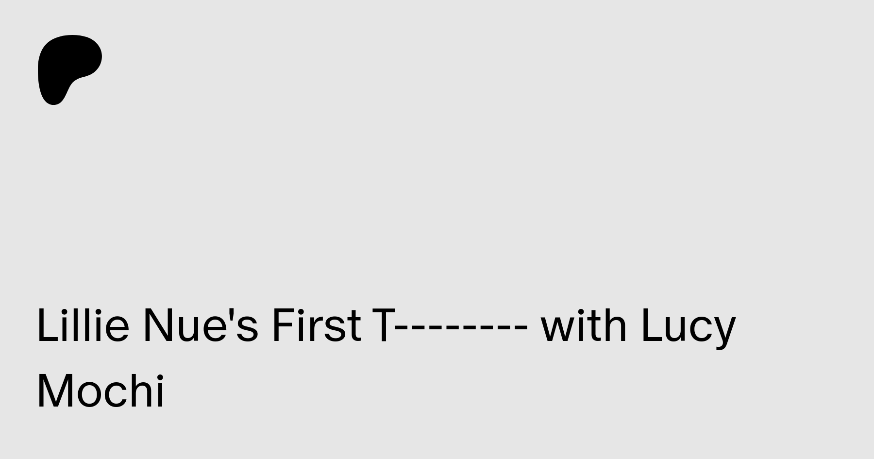 Lillie nue lucy mochi