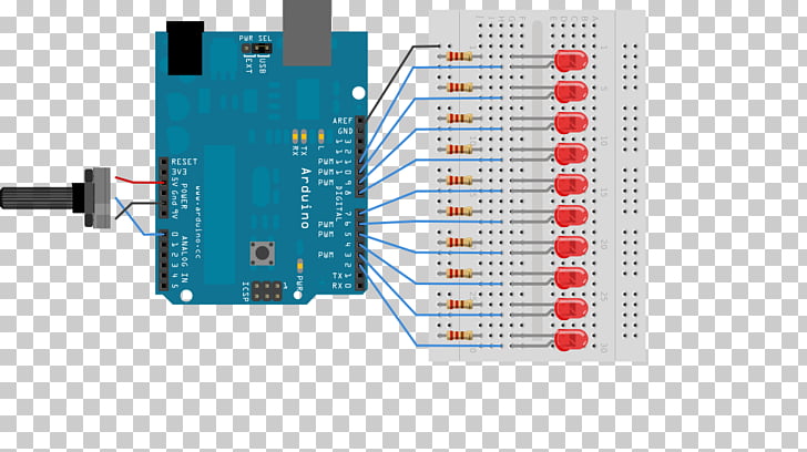Arduino Led Strip Light Light Emitting Diode Potentiometer