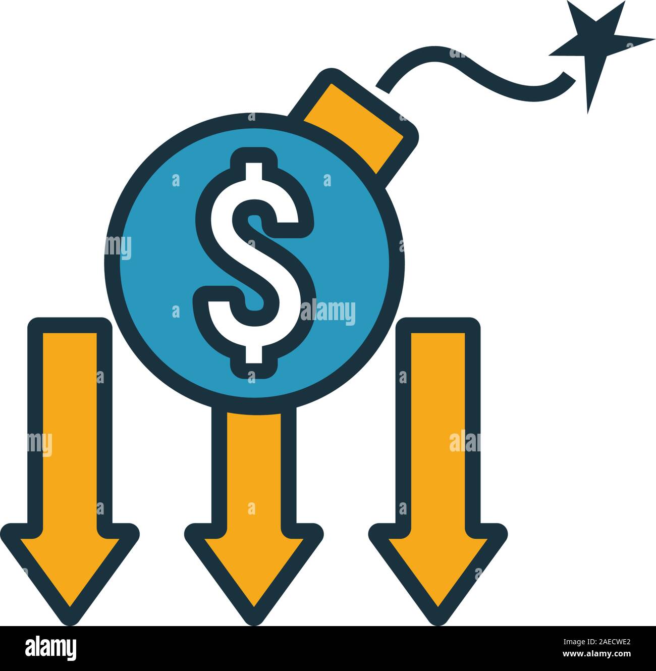 Debt Crisis Icon Simple Element From Risk Management Icons Collection Creative Debt Crisis Icon Ui Ux Apps Software And Infographics Stock Vector Image Art Alamy