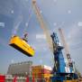 Dock Crane Loading And Unloading A Container From A Container Ship Stock Photo - Alamy