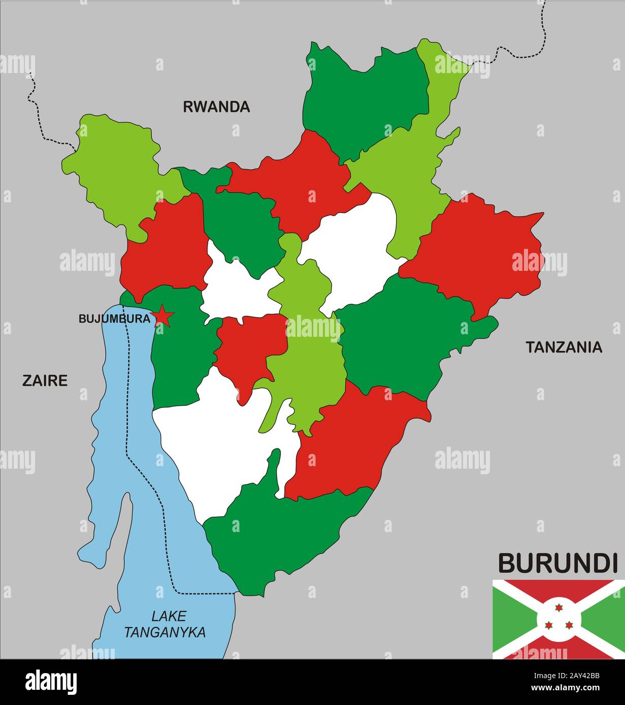 Map Of Burundi Burundi Map 2AY42BB 