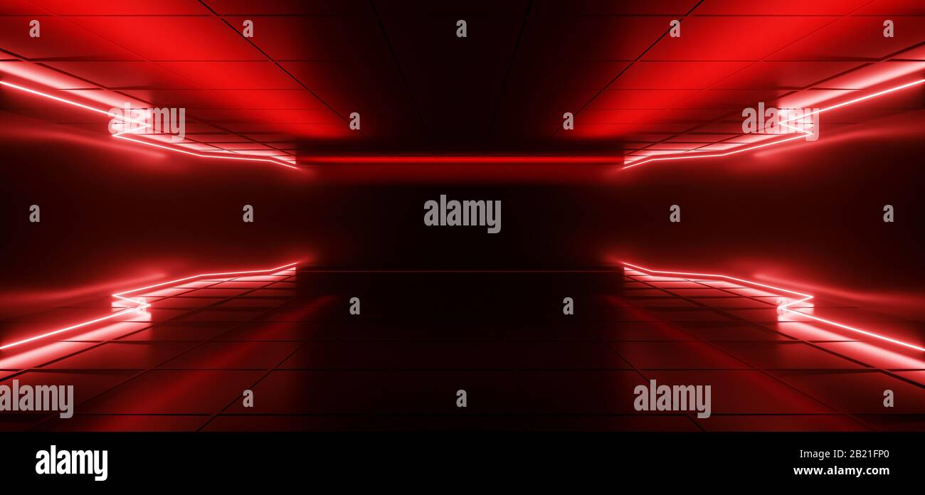 photo Black Bedroom With Red Led Lights https www alamy com modern futuristic red sci fi laser vibrant hi tech dark room with neon glowing lights lines fluorescent led cyber empty space in middle 3d rendering i image345471000 html