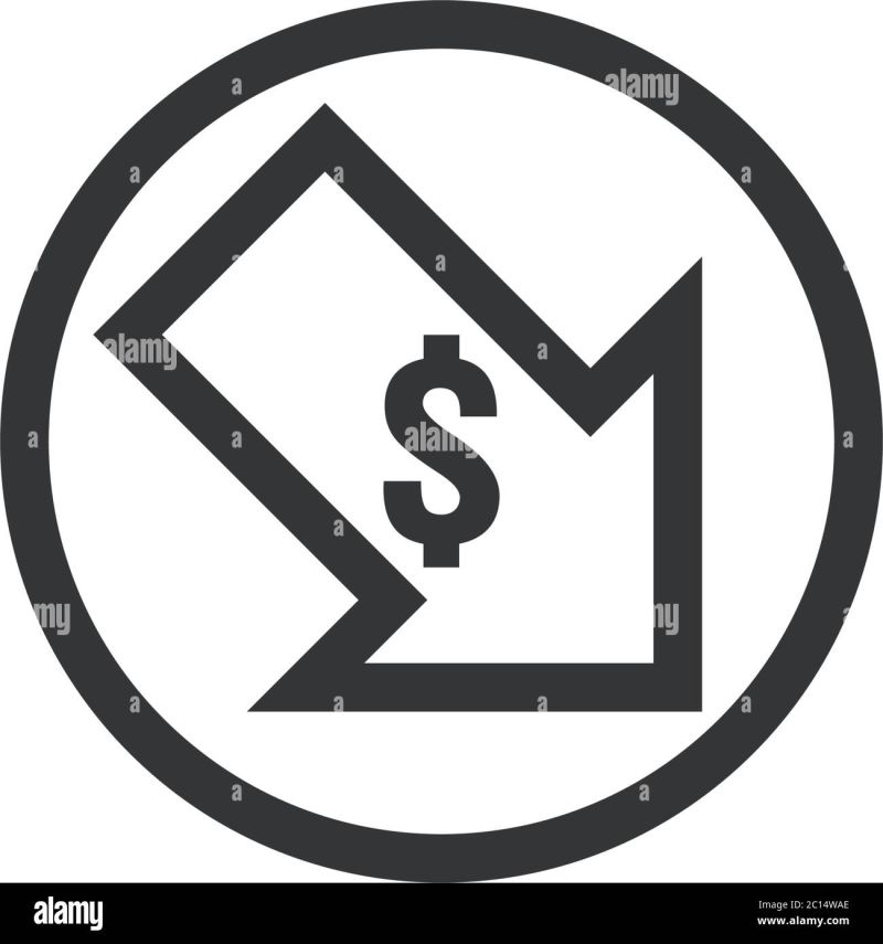 Arrow Decrease Icon Symbol Economy Stretching Rising Drop Fall Down - Download Elegant Vintage Picture | 4K