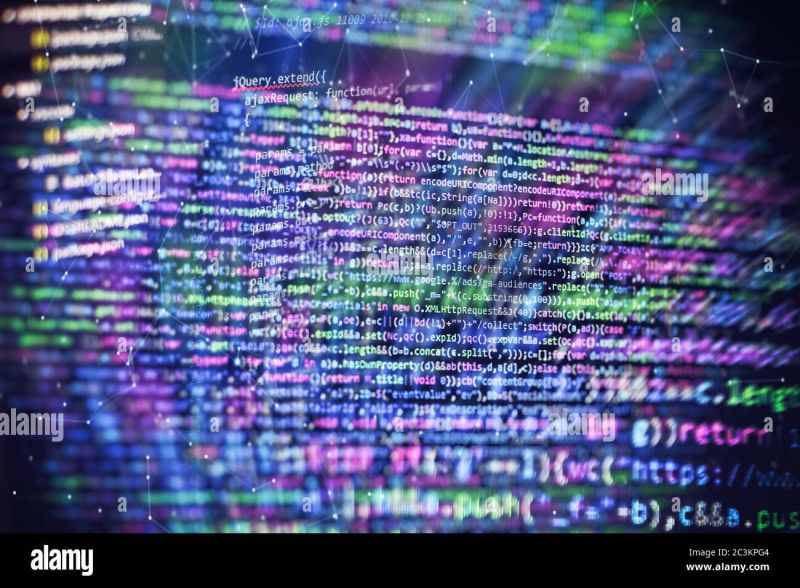 Software Programming Work Time Code Text Written And Created Entirely - Premium Geometric Illustration Gallery - Ultra HD