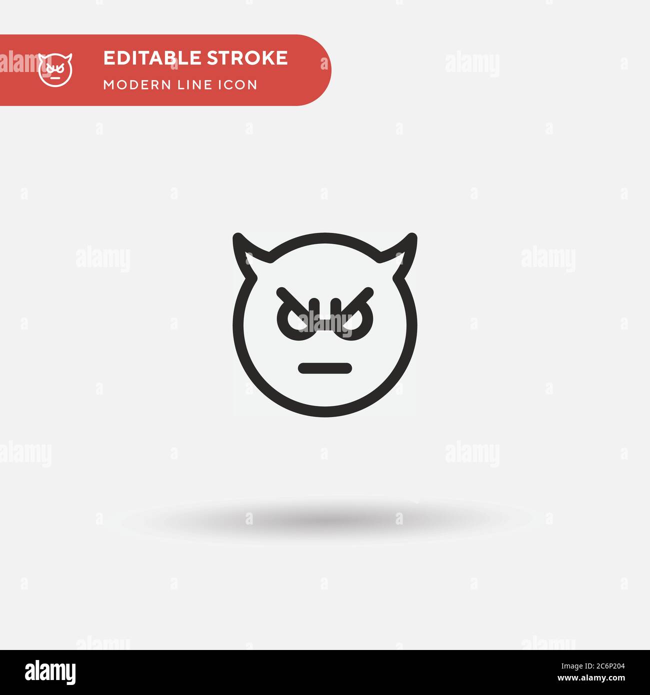 wallpapers Devil Icon Vector https www alamy com devil simple vector icon illustration symbol design template for web mobile ui element perfect color modern pictogram on editable stroke devil icon image365590180 html