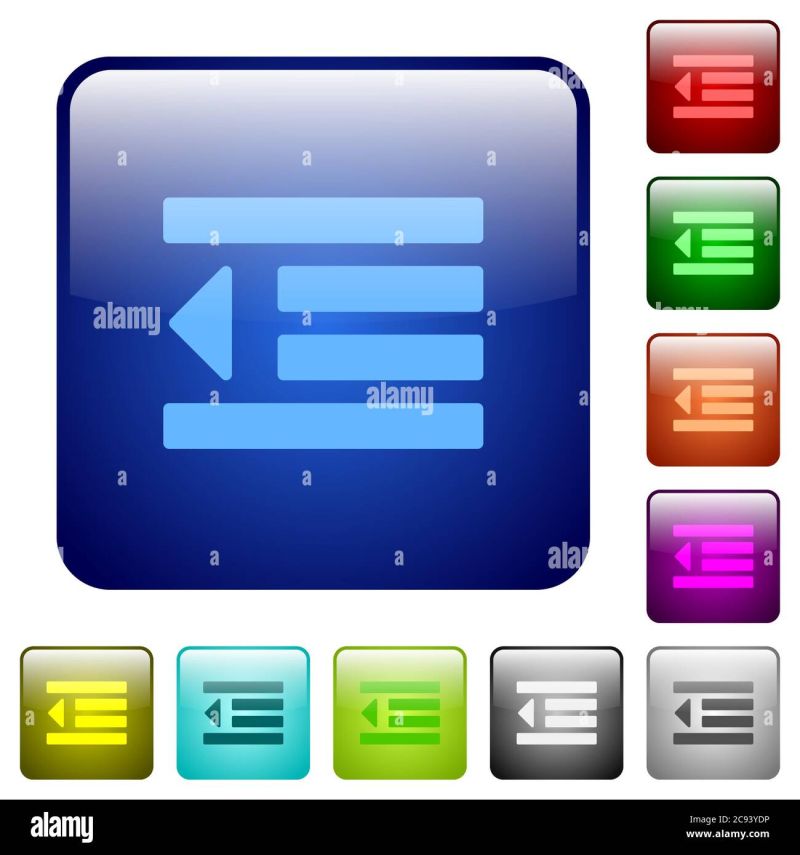 Decrease Text Indentation Rounded Square Flat Icons Stock Vector - Desktop Minimal Patterns for Desktop