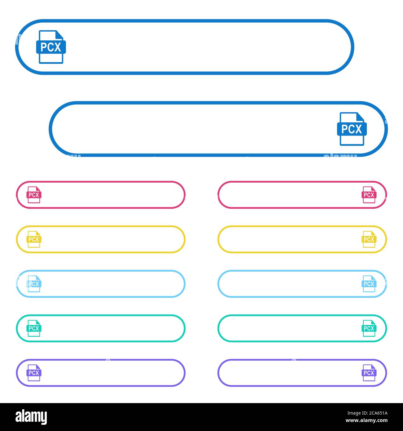 Pxc files are photodex cache files that are created by and opened with photodex proshow. Pcx File Format Icons In Rounded Color Menu Buttons Left And Right Side Icon Variations Stock Vector Image Art Alamy