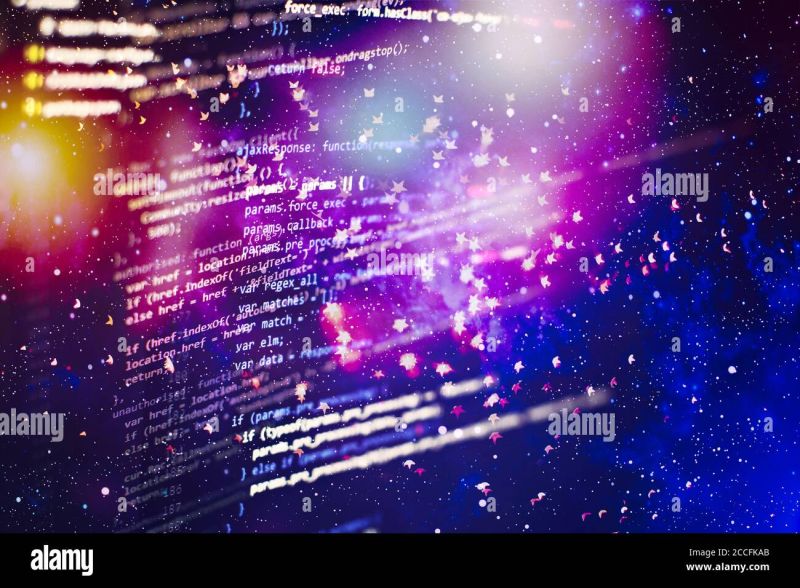 Programmer Working Software Develop Company Office Digital Binary Data Computer Stock - City Wallpapers - Amazing 4K Collection