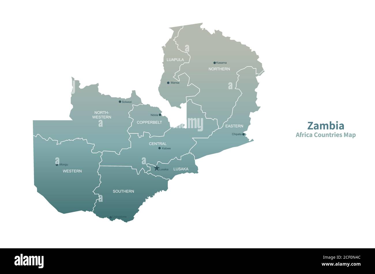 African Countries Hi Res Stock Photography And Images Alamy Zambia Vector Map African Countries Map 2CF0N4C 