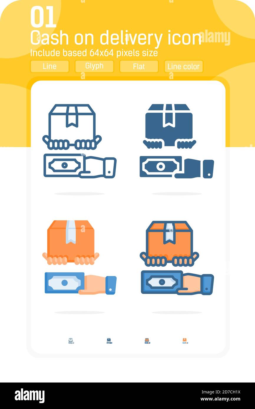 Call of duty mobile logo, hd png download, free download. Cash On Delivery Icon With Multiple Style Isolated On White Background Cod Vector Icon For Web Design Ui Ux Cellular Applications And Mobile Apps Stock Vector Image Art Alamy