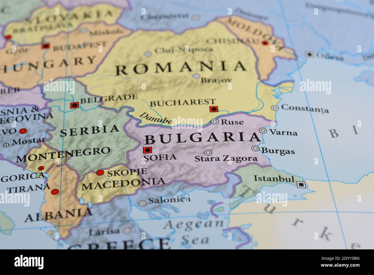Romania Map Map Country Hi Res Stock Photography And Images Alamy Bulgaria Map 2DYY3BN 
