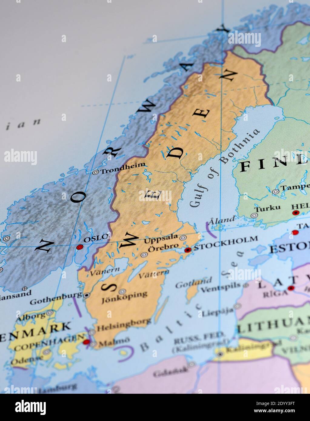 Norway Sweden Map Sweden Norway Map 2DYY3FT 
