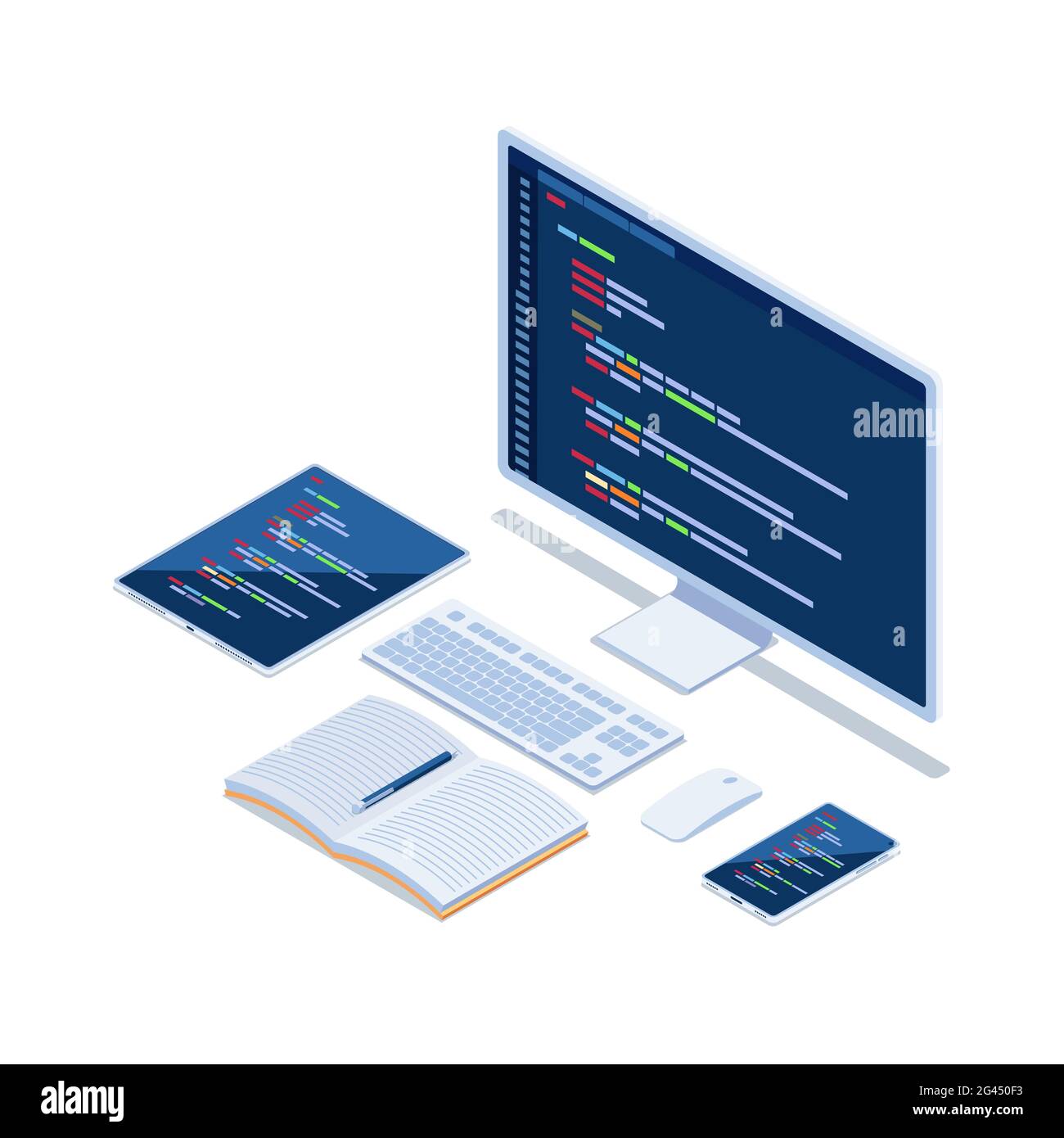 Platform information monitor stock vector images