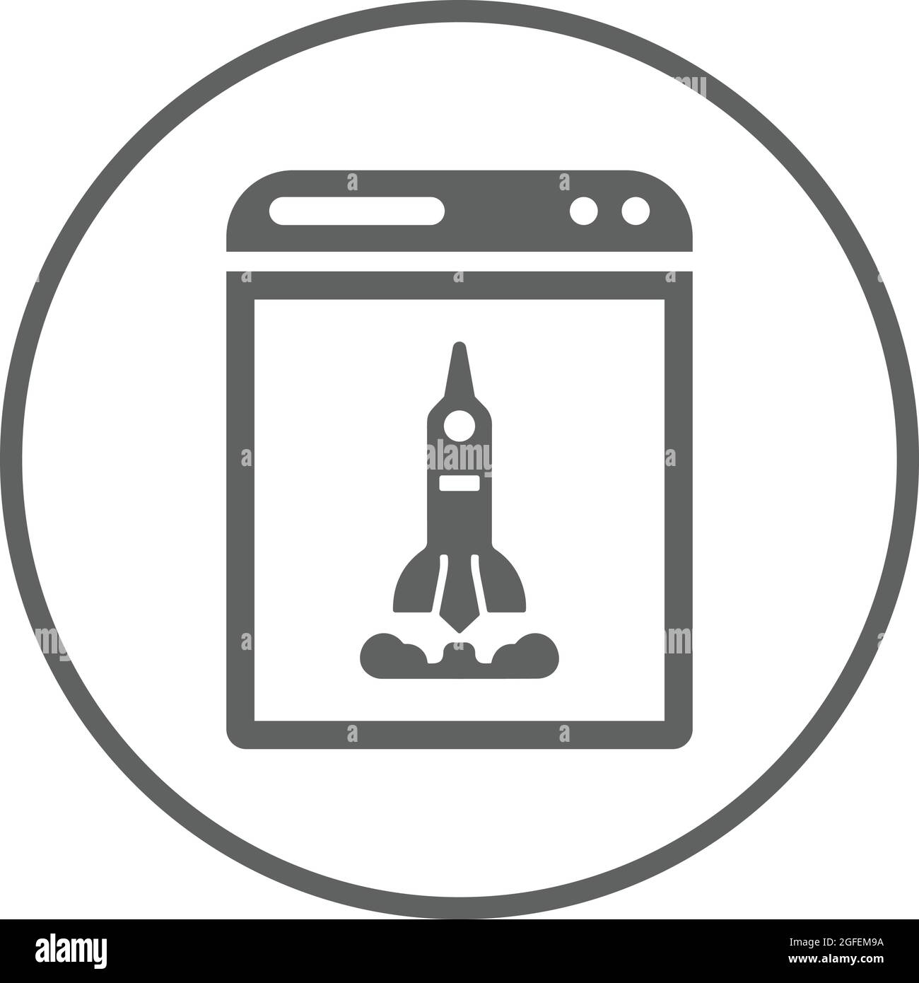 Fill all the details in the sign up form and . Browser Launch Business Icon Perfect Use For Designing And Developing Websites Printed Files And Presentations Promotional Materials And Many Mo Stock Vector Image Art Alamy