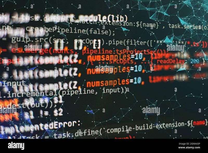 Programming Code On Computer Screen Abstract Computer Script Code - Ultra HD Retina Sunset Designs | Free Download