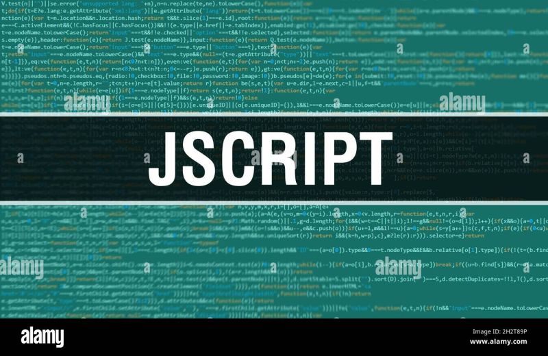 Jscript Concept With Random Parts Of Program Code Jscript With - Abstract Images - Beautiful Retina Collection