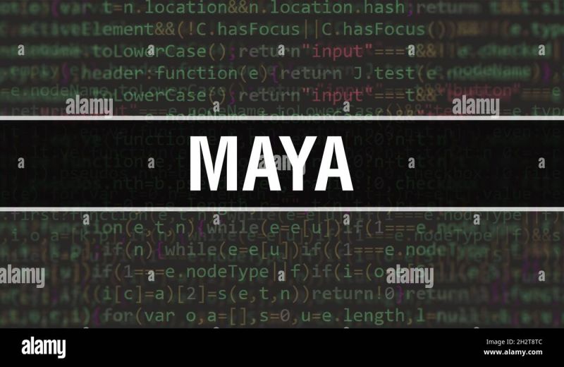 Maya With Abstract Technology Binary Code Background Digital Binary Data And Secure Data Concept - Professional Full HD Vintage Photos | Free Download