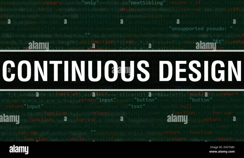 Continuous Integration Concept With Random Parts Of Program Code - Geometric Designs - Incredible Retina Collection