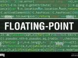 Floating Point With Binary Code Digital Technology Background Abstract