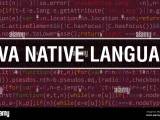 Java Native Language With Digital Java Code Text Java Native Language