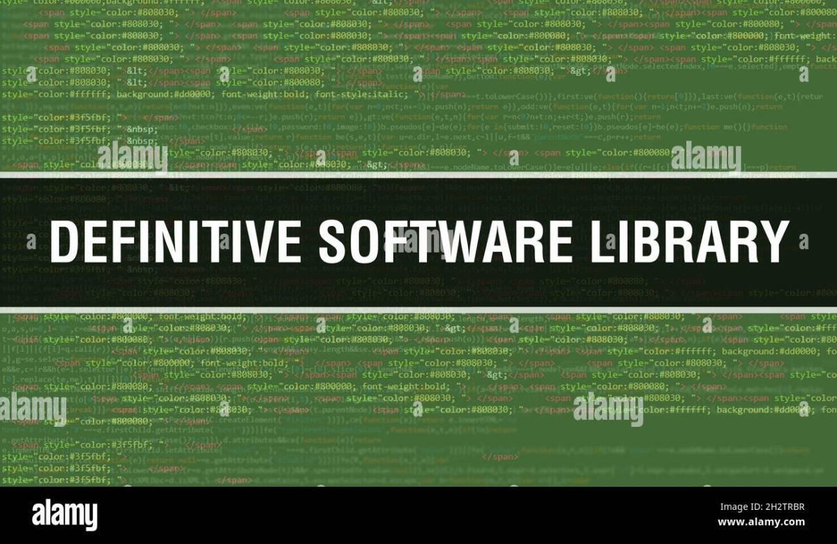 Definitive software library hi-res stock photography and images - Alamy