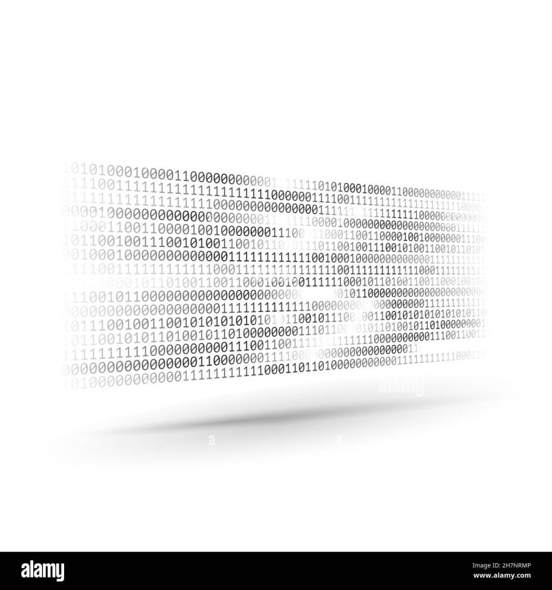 Halftone Binary Code Information And Data Stream Abstract Computer - Best Dark Wallpapers in Mobile