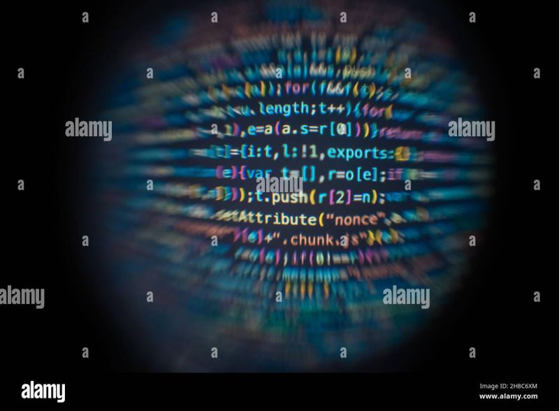 Software Developer Code Abstract Computer Script Code Code In A Glass - Modern Mountain Background - 8K