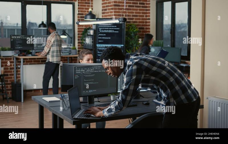 Programer Compiling Coding Language On Laptop Dealing With Chronic - High Quality Ultra HD Abstract Illustrations | Free Download