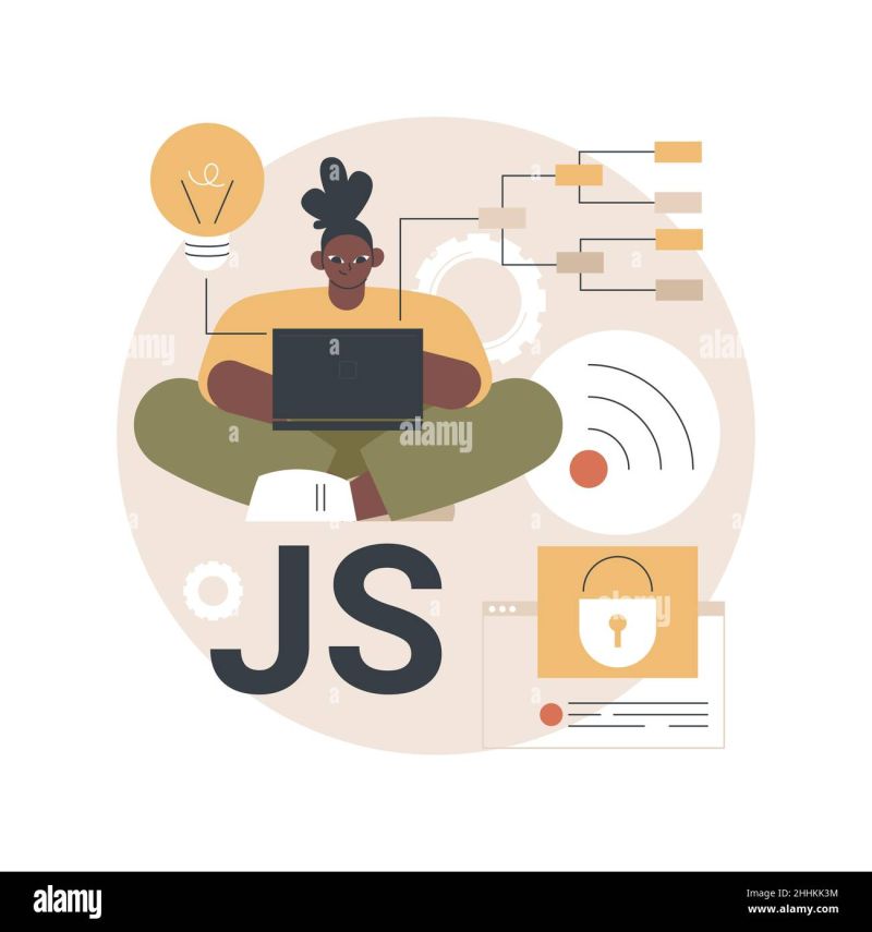 Javascript Abstract Concept Vector Illustration Stock Vector - Incredible Colorful Photo - 4K