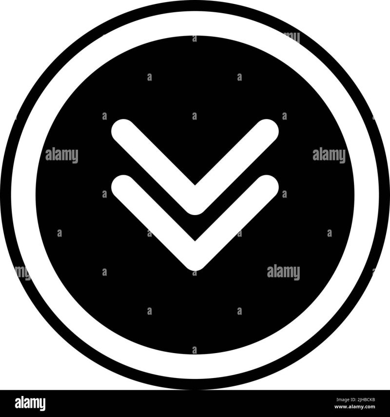 User Interface Down Arrow Stock Vector Image Art Alamy - Space Background Collection - 4K Quality