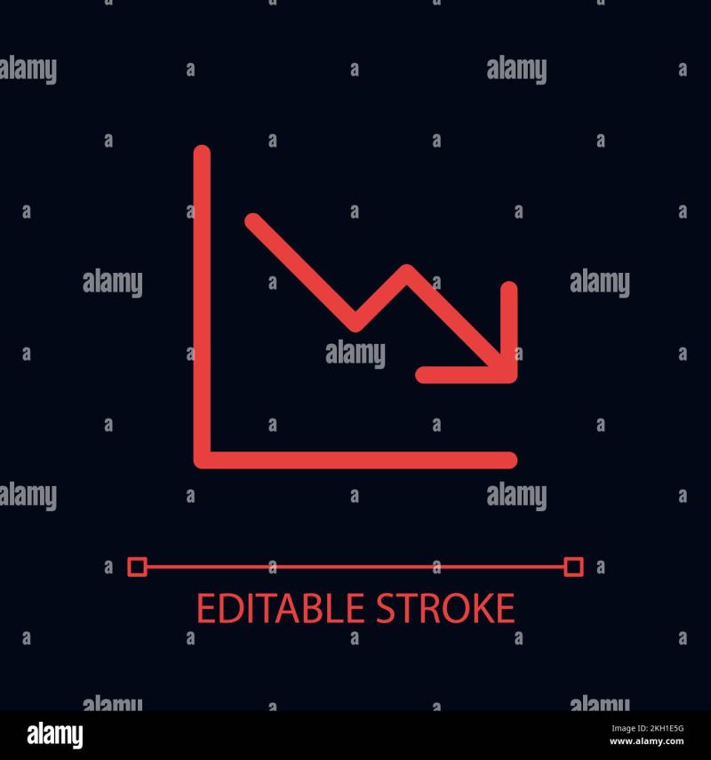 Demand Decrease Graph Pixel Perfect Glassmorphism Vector Image - Download Stunning Light Design | 8K