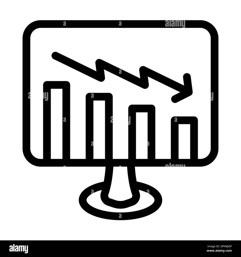 Decrease Line Icon Stock Vector Image Art Alamy - Dark Photos - Beautiful Desktop Collection