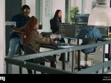 Junior Developer Working On Terminal Window To Code System Script