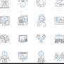 Data Science Line Icons Collection. Analytics, Algorithms, Big Data, Clustering, Correlation ...