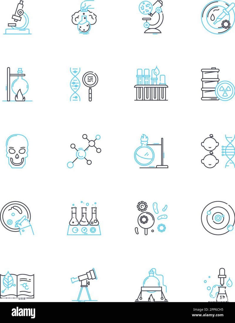 Computer Science Linear Icons Set Algorithm Binary Compiler - Mountain Illustration Collection - Mobile Quality