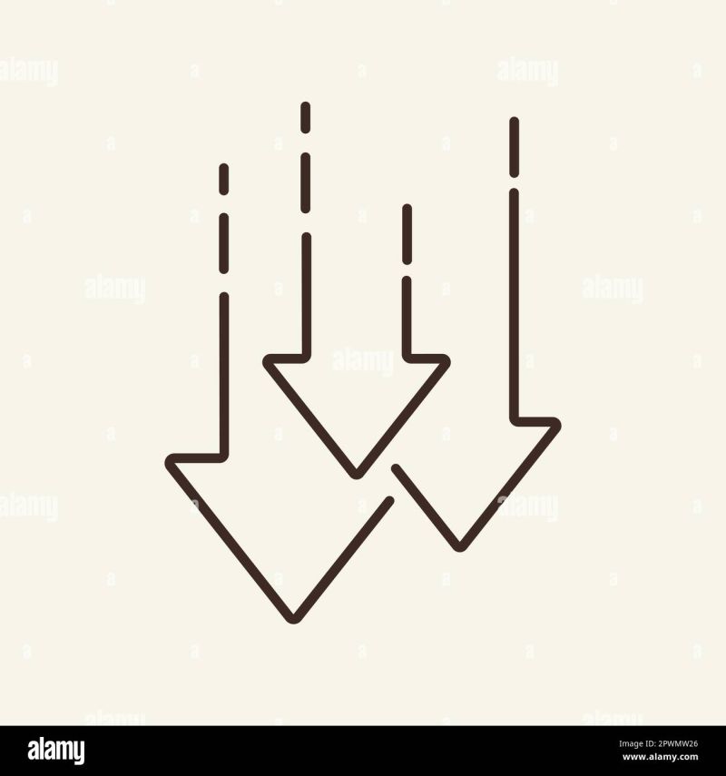 Increase And Decrease Line Icon Bold Striking Conceptual Direction Growth Decline - Nature Wallpapers - Amazing 4K Collection