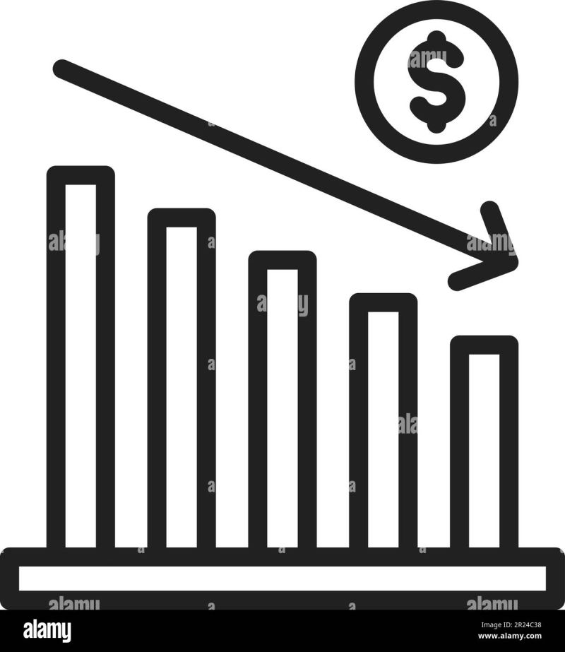 Decrease Icon Vector Image Stock Vector Image Art Alamy - Colorful Art Collection - 8K Quality