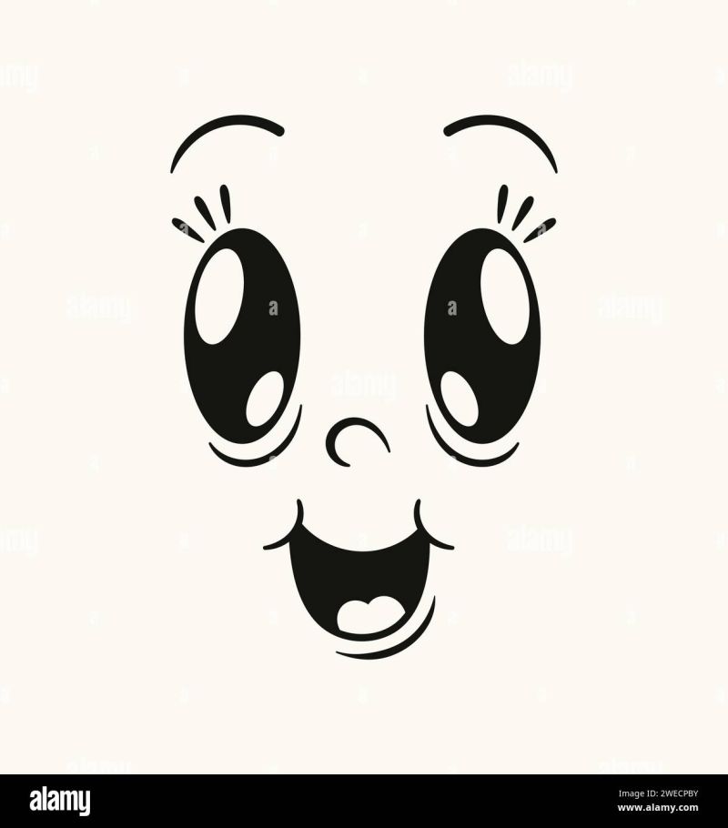 Retro Cartoon Face Vector Concept Stock Vector Image Art Alamy - 4K Ocean Pictures for Desktop