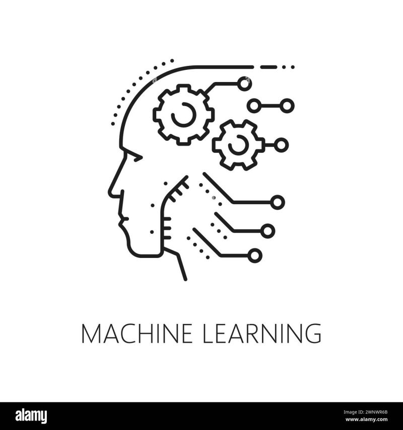 A Robot Or Ai Interface With Machine Learning Algorithms In The Background Symbolizing The - Artistic Landscape Texture - Mobile