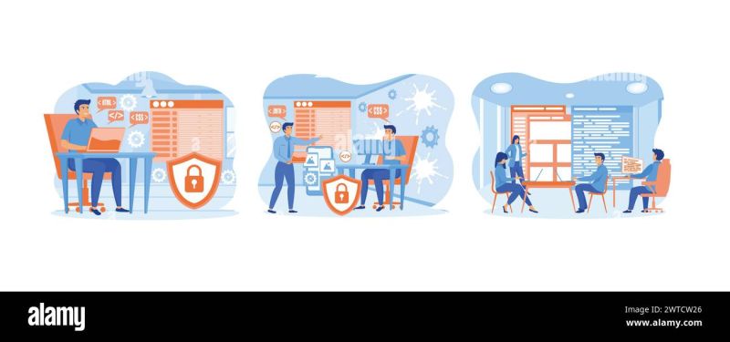 Developing Programming And Coding Technologies Bored Programmer Stock Photo Alamy - Best Landscape Backgrounds in Desktop