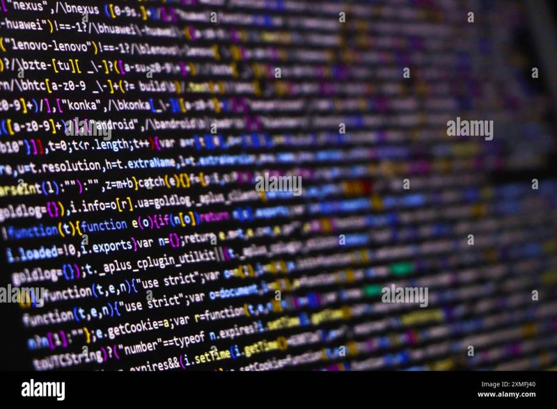 Coding Information Technology Screen - Incredible Nature Illustration - High Resolution