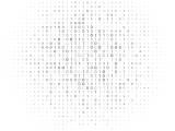 Web Tech White Background With Binary Code Algorithm Numbers Vector