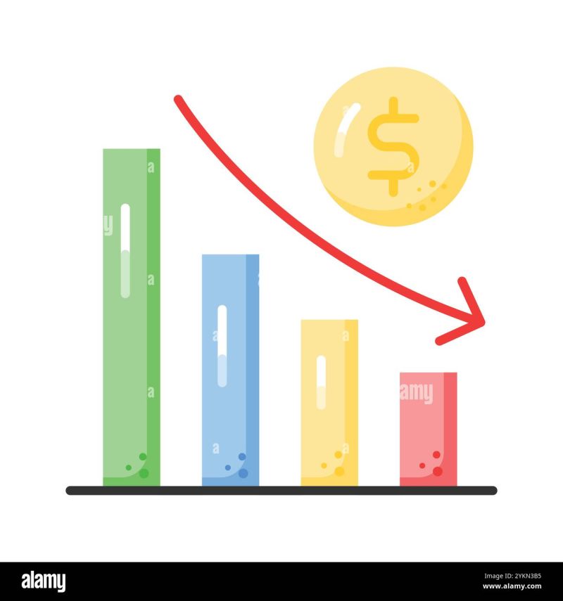 Money Chart Showing Financial Decrease Stock Photo Alamy - Stunning City Pattern - Retina