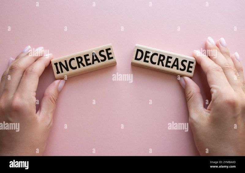 Increase Or Decrease Symbol Concept Word Increase Or Decrease On Wooden Blocks Businessman - Retina Sunset Wallpapers for Desktop