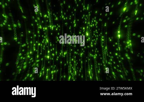 Computer Binary Code Data Falling Loop 4k Animation Of An Abstract - Dark Illustrations - Incredible HD Collection