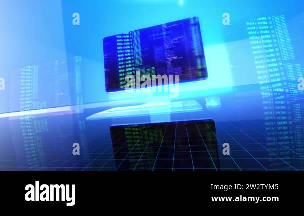 Global Computer Network Software Source Code And Program Data In The Virtual Space Perfect To - Download Ultra HD City Art | High Resolution